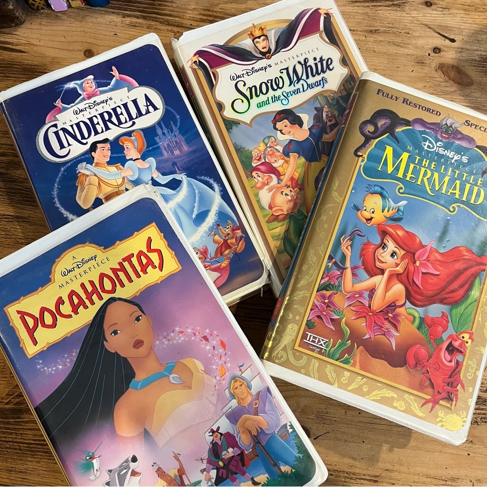 Disney Princess VHS Lot